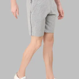 mountain colours Solid Men Grey Regular Shorts image 3