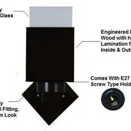 shyamji Uplight Wall Lamp Without Bulb image 5