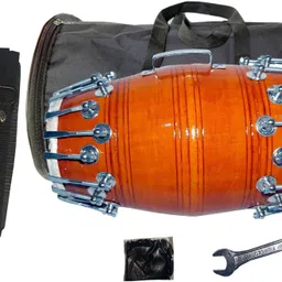 gt manufacturers Full Tool Kit Dholak With Bag ,Balt ,key And Masala Packit Nut & Bolts Dholak-picture-14