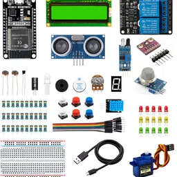 shektronix ESP32 IoT Beginner Kit with Sensors, Modules, Breadboard & Servo Motor Educational Electronic Hobby Kit image 1