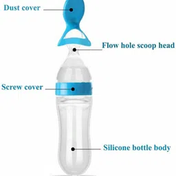 chicbunny Presents High Quality Fruit Nibbler juicer Silicone Spoon Bottle with Teether Teether and Feeder image 5