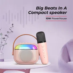 PTron Fusion Smart with Karaoke Mic, 10W Pristine Sound, 10Hrs Playtime, RGB Lights 10 W Bluetooth Speaker image 2