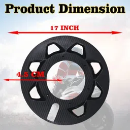 asryd 17 Inch 4 Pcs ABS Plastic PRO Disc Bike Wheel Cover For Honda Shine Bike Fairing Kit image 5