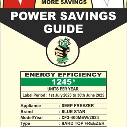 blue star 401 L Double Door Standard Deep Freezer image 5