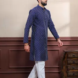 koshin Men Pure Cotton Kurta Pyjama Set image 4