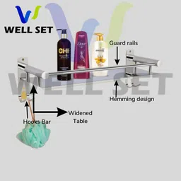 flipkart smartbuy Stainless Steel Wall Shelf image 4