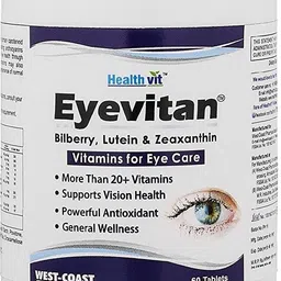 healthvit Eyevitan Bilberry , Lutein & Zeaxanthin 60 Capsules For Vitamins for Eye Care image 1
