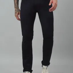 cantabil Men Regular Mid Rise Black Jeans-picture-24