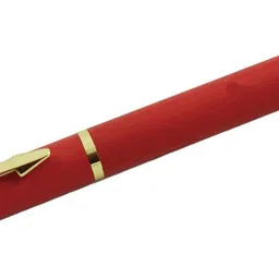 parmarth enterprises 801 Red & Silver Color With 18 KGP Gold Plated Arrow Clip 2 Pcs Roller Ball Ball Pen image 3