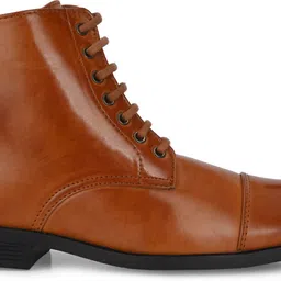 server Lace-Up High Top Tapered Pointed Boots For Men image 5