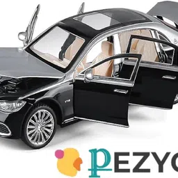 pezyox 1:24 scale Mercedes S600 Metal Pull Back toy car with light & sound for kids-picture-39