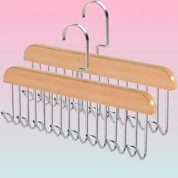 vbynax 8-Hook Oak Wall Hanger – Helmet Backpack & Apparel Wooden Shirt Pack of 2 Hangers For Shirt-picture-31