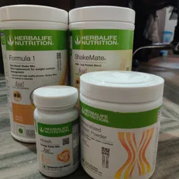 herbalife FAST SLIM Weight Loss Combo Formula 1 Shake Mix - MANGO FLAVOR Personalized Protein Powder 200G, AFRESH ENERGY DRINK -GINGER, ShakeMate 500g Powder image 1