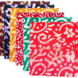 Krishna Trading Dark shade Cotton handkerchief hanky For Women ["Multicolor"] Handkerchief-image-23