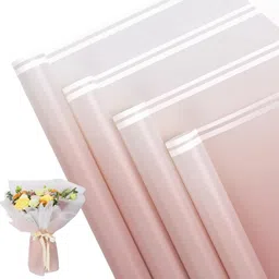 geekarts Flower Bouquet White Border Waterproof Korean Style 10 Pcs Plastic Gift Wrapper-picture-35