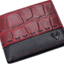 urban crew Men Casual Red Genuine Leather RFID Wallet-picture-13