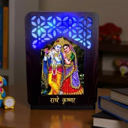 gift with smile Shree Radhe Krishna Darbar Night Lamp-picture-47