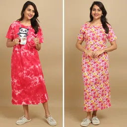 mayaval Pack of 2 Women Maternity/Nursing Nighty-picture-15