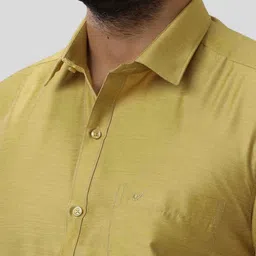 uathayam Men Art Silk Shirt Dhoti Set image 3