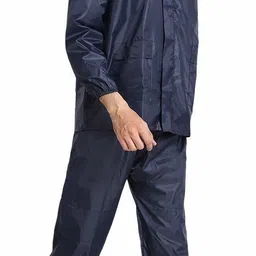 fashionon Solid Men Raincoat image 3