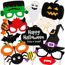 wobbox Halloween Party Prop Photo Booth Props , Halloween Decorations items Photo Booth Board-picture-34