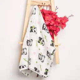 Printed Single Swaddling Baby Blanket for Mild Winter-image-0