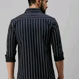 yellowdash Men Regular Fit Striped Spread Collar Casual Shirt image 2