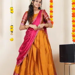 shree creation Self Design Semi Stitched Lehenga Choli-picture-13