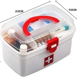 sarvangah 14 Multi-purpose health care family emergency portable medicine utility storage box Pill Box image 2