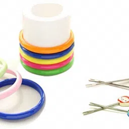 h&m store Cartoon Shaped Stainless Steel Fruit Fork Set With Round Stand Steel Baby Fork Set image 5