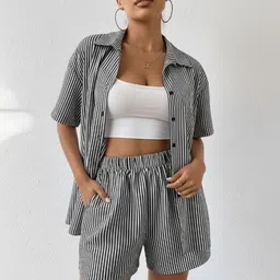 leriya fashion Shirt Regular Shorts Co-ords Set image 5