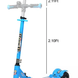 dandles 3-Wheel Foldable and Adjustable Height Kick Scooter with LED Wheels Kids Scooter image 4