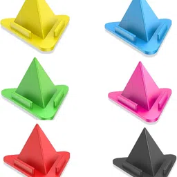 RAJ BROTHERS Triangle Mobile Phone Stand for Desk - Universal Holder, Pack of 6 Mobile Holder image 1