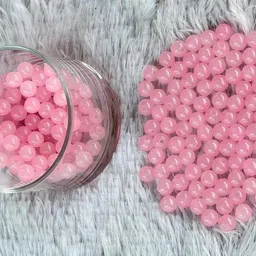 morel PINK 8MM CRYSTAL GLASS BEAD FOR FASHION ACCESSORIES 100 PCS WITH 1 METER THREAD image 3