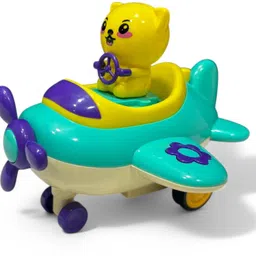 kidzoy Cute Animal Musical Airplane Toys for Kids with Lights, Press and Go Function Rattle image 2