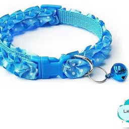 Litvibes Cat collars breakaway with bell & frill design,Kitten & small dogs soft adjustable,safe,solid & protection for cats &puppies,cute kitty neckband with Frill design-Set of 3( Blue,Pink,Purple) Cat Break Away Collar image 5