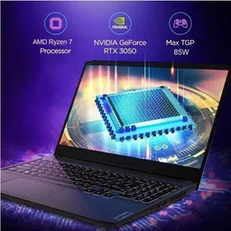Lenovo IdeaPad Gaming 3 AMD Ryzen 7 Octa Core AMD R7-5800H - (16 GB/512 GB SSD/Windows 11 Home/4 GB Graphics/NVIDIA GeForce RTX 3050) 15ACH6 | 15ACH6D1 Gaming Laptop image 3