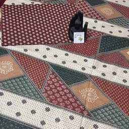 theyellowyarn Cotton King Flat 380 TC Jaipuri Prints Bedsheet image 3