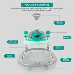 dash Musical Activity Walker With Parent Rod image 2
