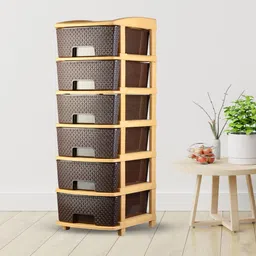 ashlas 6 Layer Plastic Modular Drawer System Multipurpose chest of Organizer Drawer Divider image 5