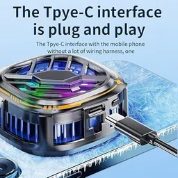 ElectroEra Enterprise NEW_Magnetic Mobile Cooler-Advanced Chip for Instant Cooling,Ideal for Gaming 1 Fan Ergonomic Cooling Pad with Adjustable Height image 2