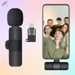 syara K8 Wireless Microphone Mini Portable Recording Clip Mic for Vlogging/YouTubeU227 Microphone-picture-24