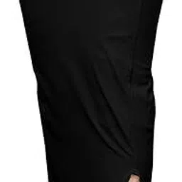 VDIHATA FASHION Black Color Fish Cut Solid Lycra Blend Saree Shapewear Petticoat For Women Lycra Blend Petticoat-image-9