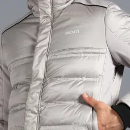 ducati Men Solid Quilted Jacket image 5