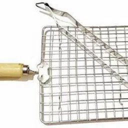 a2sk Stainless Steel Wire Roaster, Papad Jali,Roti Grill,Chapati Grill Square Kitchen Tool Set-picture-14