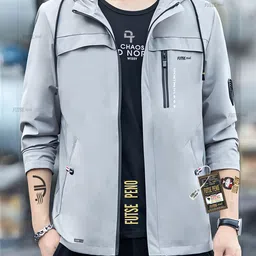 futse peno Men Solid Casual Jacket image 2