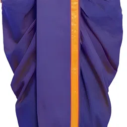 Shomyra Creations Readymade Silk Dhoti for men, Ready to wear Dhoti, Free Size Solid Men Dhoti image 2