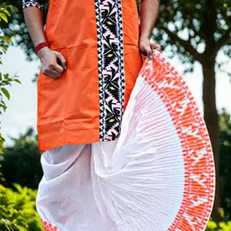 GOURI COLLECTIONS Jamdani Readymade Dhoti Pants (4CD1) for Men – Mayur Puccha Design Embellished Men Dhoti image 5