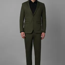 louis philippe Men Two Piece Suit Solid Suit-picture-25