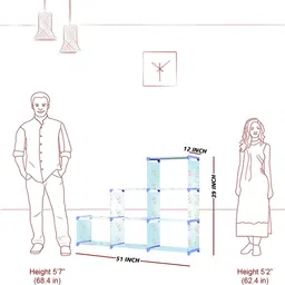 sb07 18 Layer Multipurpose Portable SpaceSaving Cloth/Shoe/Books Shelf Home & Office Metal Open Book Shelf image 5